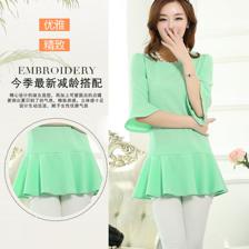 2014夏裝新款韓版時(shí)尚南韓提花女款上衣 廠家批發(fā)誠(chéng)招代理